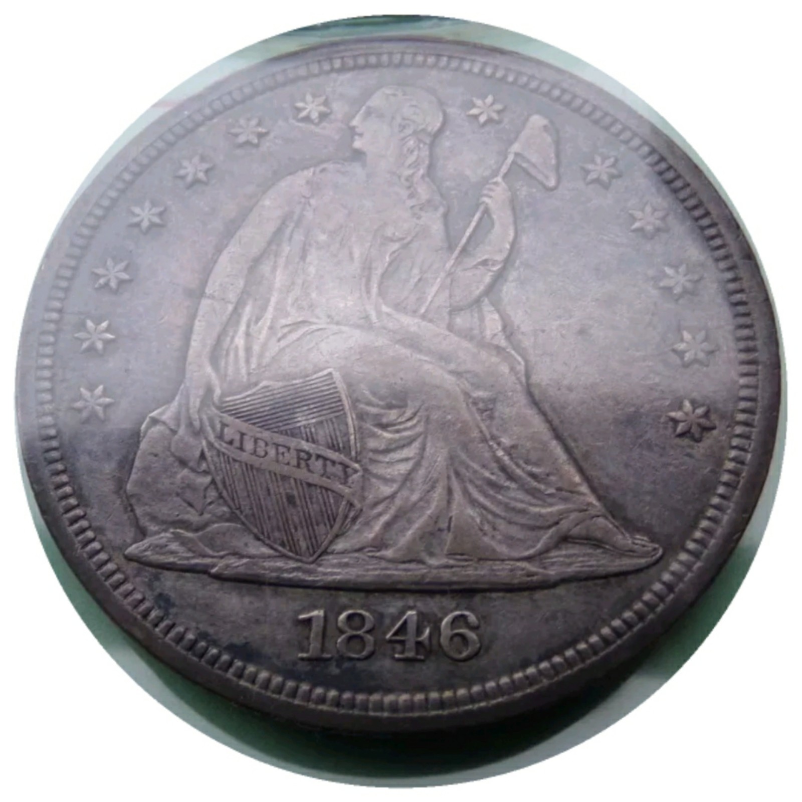 1846-Liberty-Seated-Dollar-Variety-Oc-1-Rarity1-2,300-Estimated-Survivors
